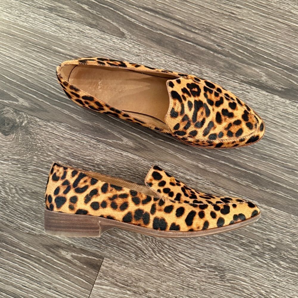 Madewell Frances Leopard Calf Hair  Loafer